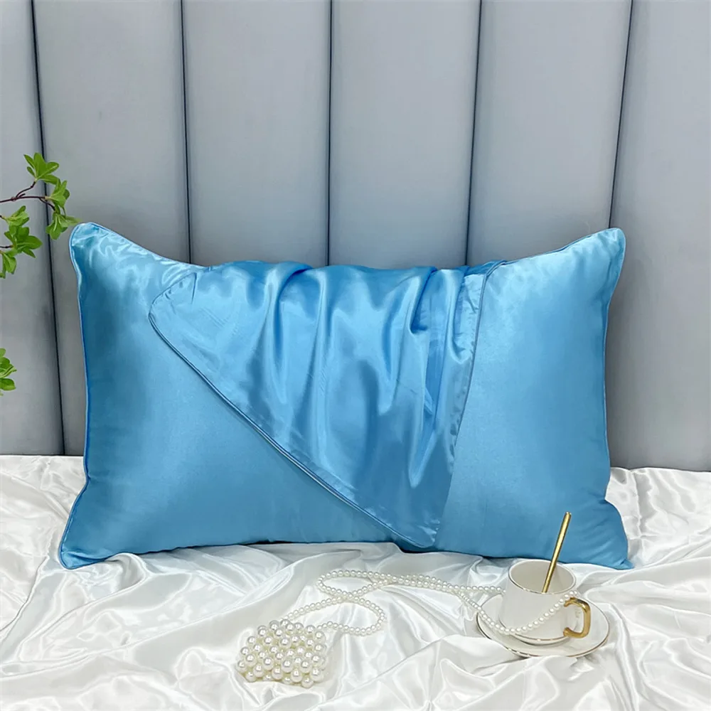 Satin-feel pillowcase